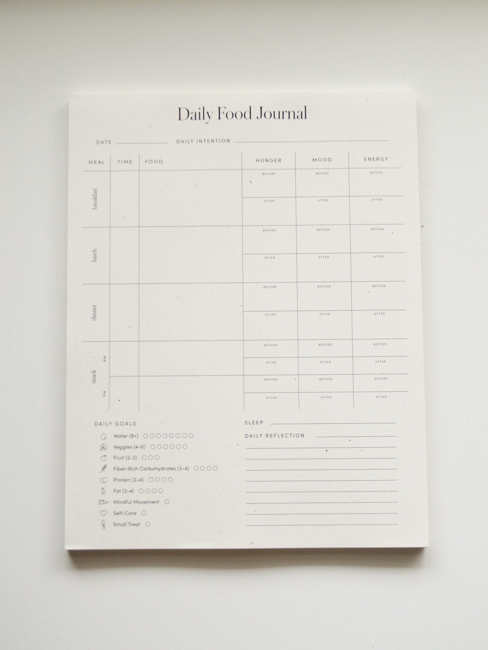 Daily Food Journal