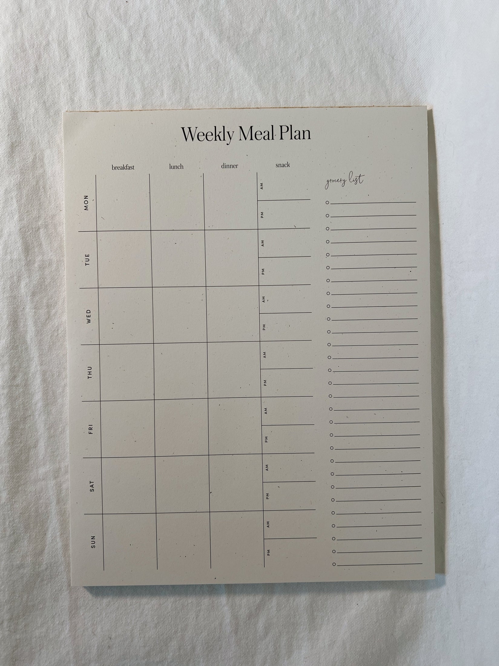 Weekly Meal Planner
